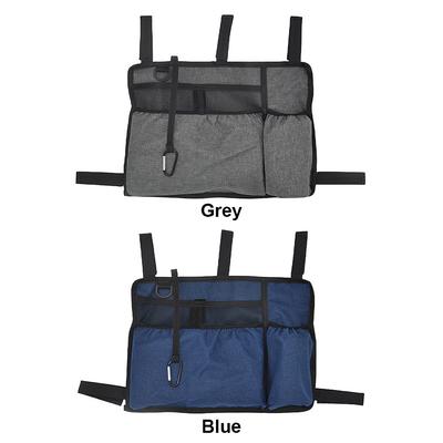Walker Bag with Cup Holder Handicap Carry Bag Waterproof Armrest Side Storage Bag for Adult Folding Walkers