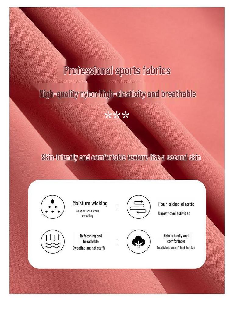 2024 Damen High-End Sommer Yoga & Laufset mit schnelltrocknenden Micro Flare Hosen