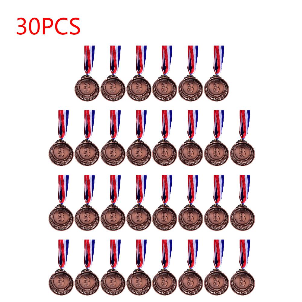 10/20/30 Stück Gold Silber Bronze Preise Sieger Medaillen Sporttag Wettbewerbe Auszeichnungen Medaille Erwachsene Kinder Spiele im Freien Souvenir