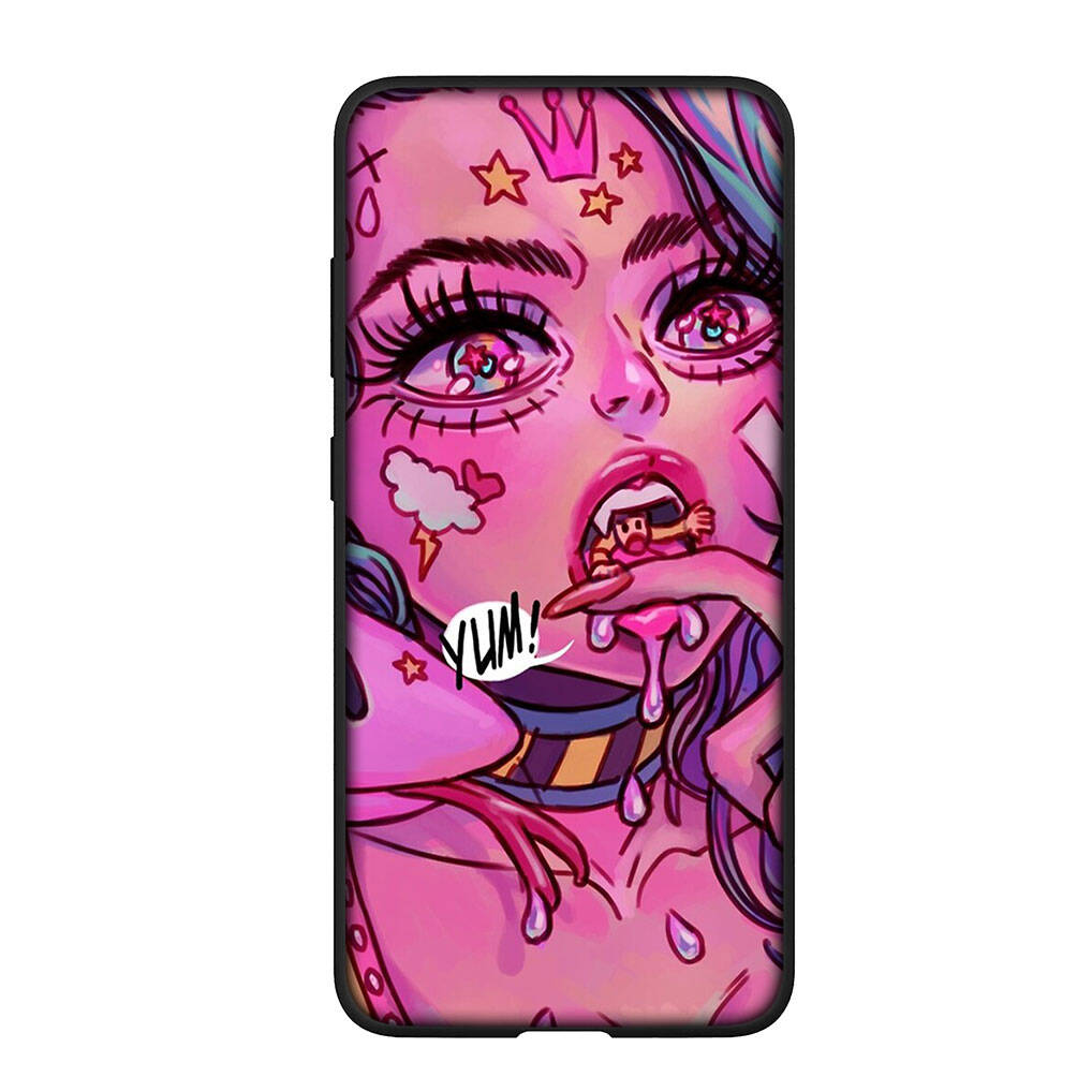

для Samsung Galaxy S25 S24 S23 iPhone 17 16 15 Xiaomi Redmi Note 14 13 12 11 Plus Pro Max Чехол Ahegao Hentai Манга Аниме Девушка Waifu OPPO Huawei Обложка for iPhone 12 аэро