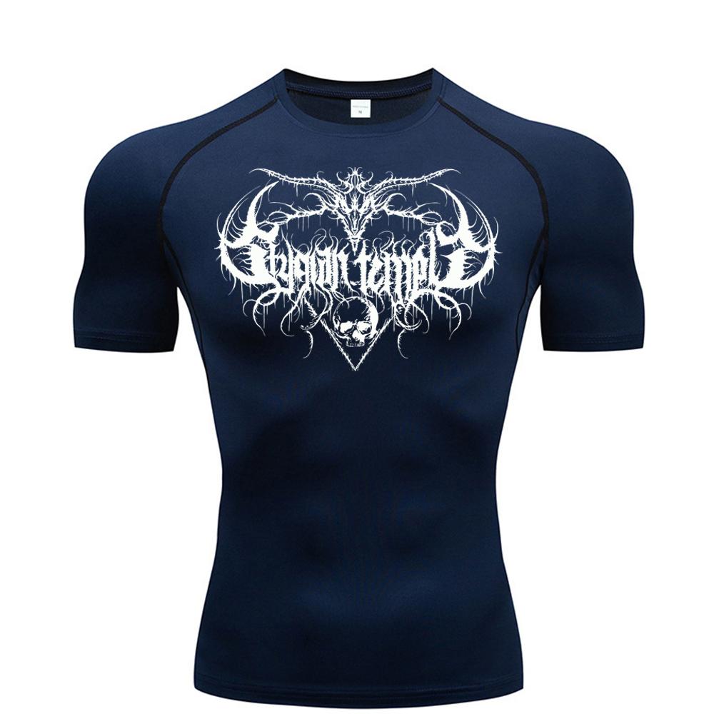Men's Running Compression T-shirt Comfortable Short Sleeve Gym Fitness Jogging Fashion Sportswear Breathable Quick-Drying High Elasticity Top