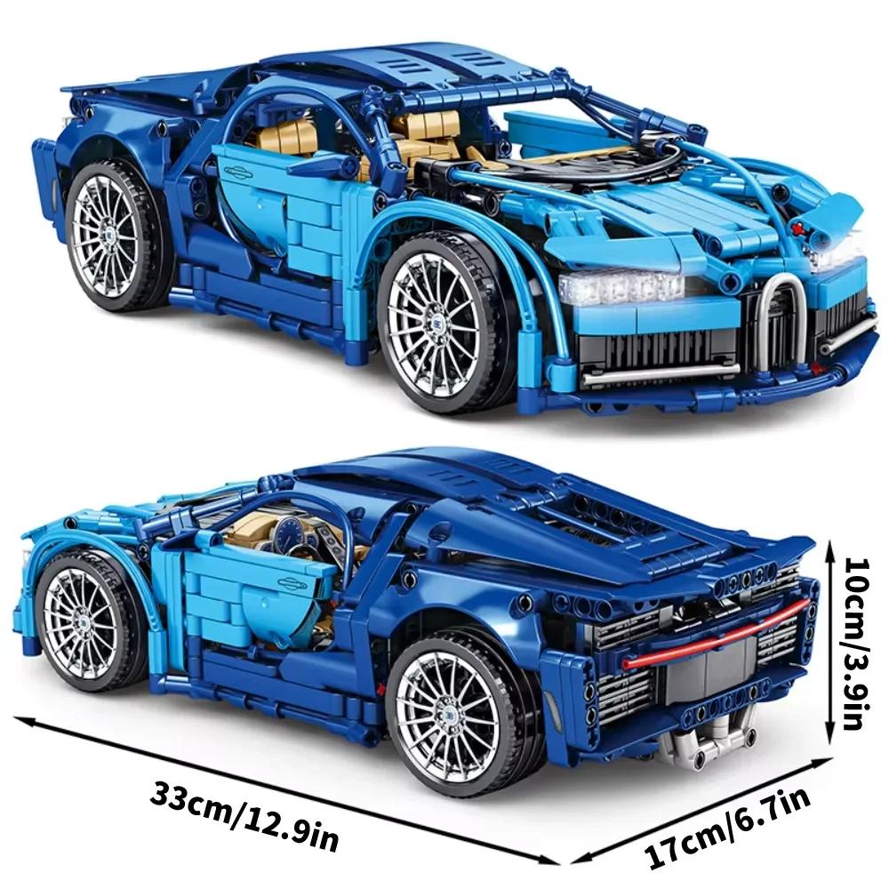 

2025 New City Technical 1:14 Bugattied Racing Car Lamborghinied Building Block Model Assemble Vehicle Bricks Toys For Kids Gifts