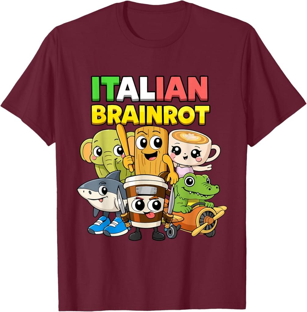 Italian Brainrot Memes Tralalero Tralala Funny Memes Unisex T-Shirt