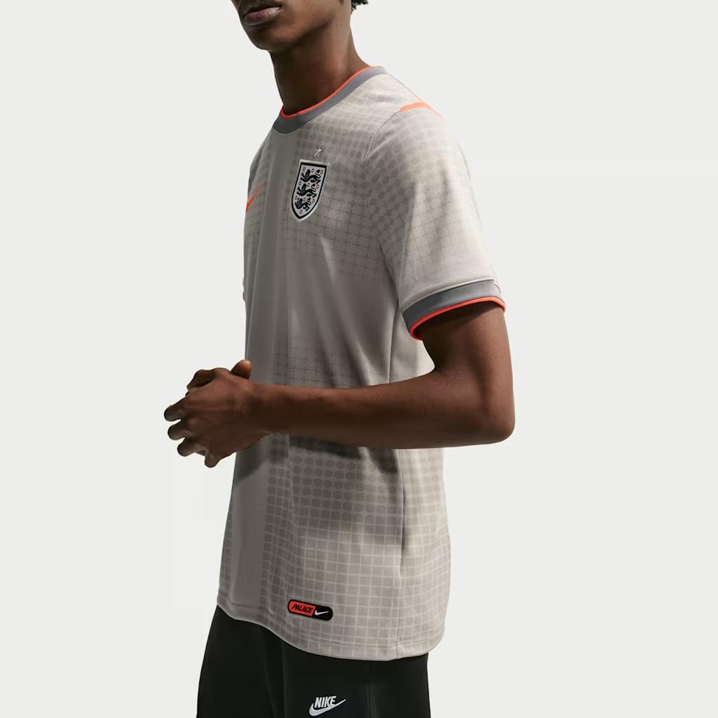Nike England x Palace Academy Pro Short-Sleeve Top Pewter Grey/Bright Crimson/Bright Crimson Men Tops IH1670-052