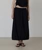Kwinseulaebis Balloon String Set-Up Cooling Banding Long Skirt_Black_2Colors