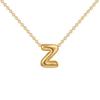 2pcs Fashion 26 Bubble Letter Necklace Gold Necklace