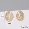 New European Exaggerated Dangle Earrings for Women Metal Geometric Statement Long Hanging Earrings Punk Personality Drop Earring