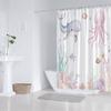 Cute Whale Octopus Sea Life Shower Curtain Machine Washable All Season Waterproof Privacy Protection Cartoon Design Kids 12Hooks
