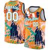 Colorful Leaf Geometry Basketball Pattern Tank Tops For Men Customized Name Numbers 3D Print Tees Summer Sports O-Neck Vest Tops