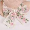 Hot Sale Flower Lace Ribbon Sun Hat Seaside Vacation Bow Sun Hat Wave Edge Stylish Straw Hat