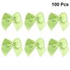 100Pcs Adorable Satin Ribbon Bows Flowers Handmade Hair Bows Accessories for Birthday Christmas Gift Craft Wedding Decor Pink