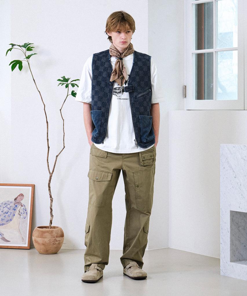Helement Pigment Pattern Vest (Navy)