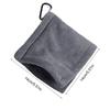 PGM Square Microfiber Golf Ball Cleaning Towel with Carabiner Hook Water Absorption Cleaner Club for Head Wipe Cloth Clean MJ002