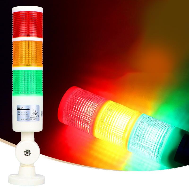 CNC Machine Safety Stack Light Rotatable 180 Degree Three Modes Industrial Warning Signal Lamp for Workshop