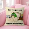 Funny PPepe The Frog   Personalized Pillow Cover Kids Bedroom Wild Party Decor Pillowcase kid Birthday shower Gift