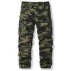 Men's multi-colored large-size long pants with multiple pockets, casual work pants