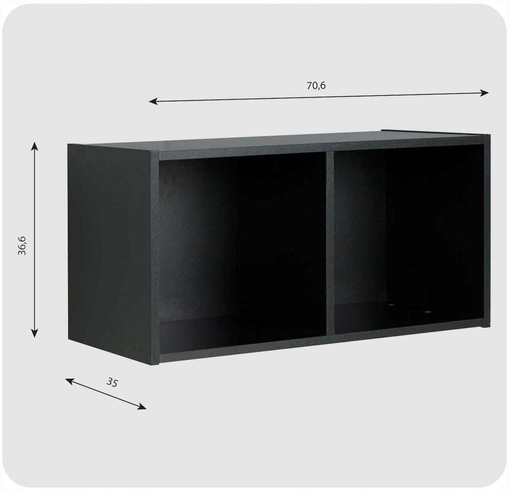 Regał półka organizer pojemnik stojak na płyty winylowe segregatory Cubo 2