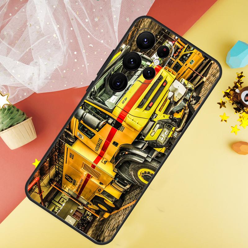 

Fire Truck Phone Case For Samsung Galaxy S25 FE S23 S21 S20 S22 S24 S26 Ultra S10 S26 Plus Cover Coque Galaxy S10