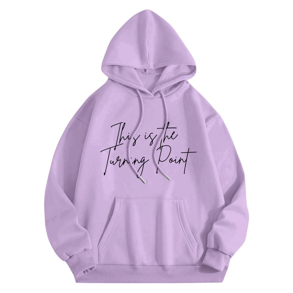 Womens Hoodies Fall Fashion Sweatshirts  Printed Casual Long Sleeve Loose Sweatshirt  Fall Hoodie Sweatshirt