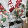 Xmas Winter Snow Flake Gnome Sheer Curtains Home Window Decorations Sheer Fabric Tulle Curtains For Living Room Bedroom Kitchen