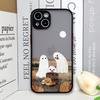 Ästhetisches niedliches Geister-Kunst-Handyhülle für Samsung Galaxy A36 A56 A55 A54 A53 A52 A16 A15 A14 A07 A06 5G Stoßfeste Hülle Halloween