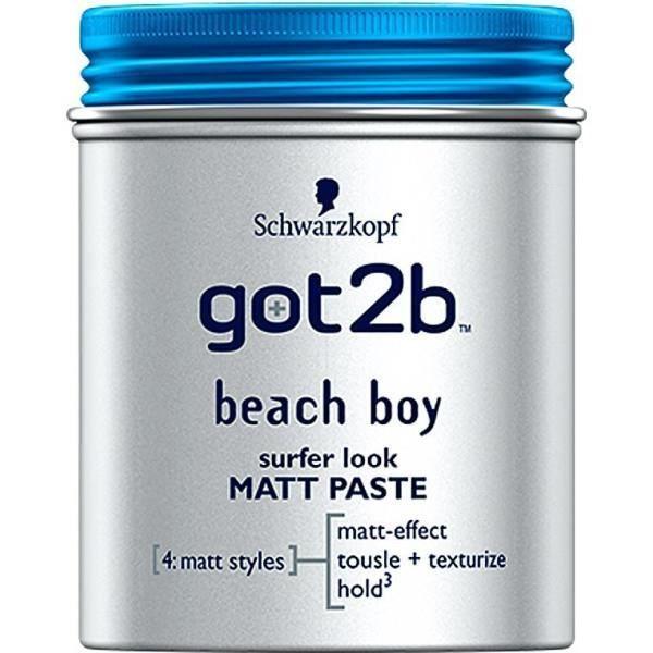 Pasta Texturizante - Schwarzkopf - Got2b Beach Boy - 100 Ml - Effet Surfer - Fini Mat