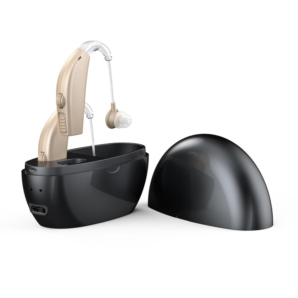 Rechargeable Hearing Aids for the Elderly - Sound Amplifier and Accessories