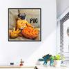 Painting Diy Cross Diamond 5d Stitch "cute Lazy Pug Dog" Rhinestone Embroidery Home Decor
