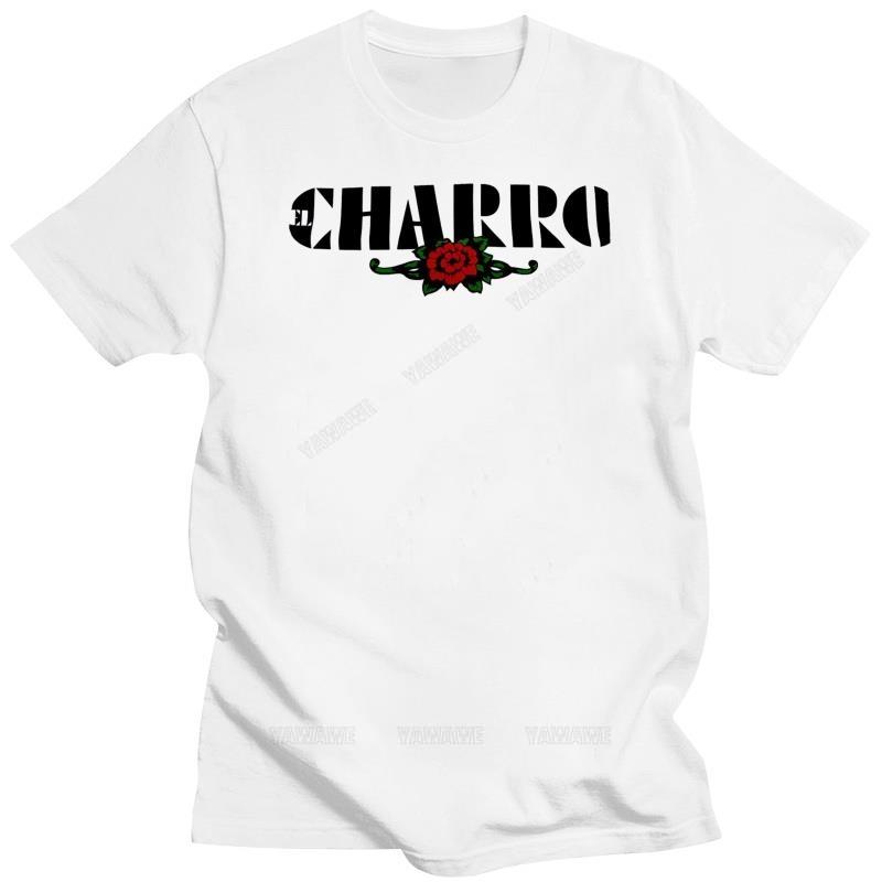Мужская летняя футболка смешной принт короткий рукав El Charro Футболка Белый (XXL) НОВЫЙ Стиль Винтаж Сделано в Италии (улица) мужские верхние футболки S разноцветный