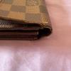 Used Louis Vuitton Damier Pattern Leather Long Wallet