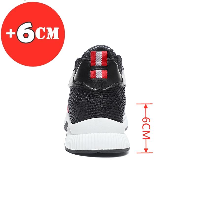 New Lift Sneakers for Men Elevator Shoes High Increase Shoes for Man Casual Height Insole 6CM Sports