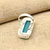 Blue Chalcedony  Gemstone Jewelry Handmade 925 Sterling Silver Ring For Wedding Gift