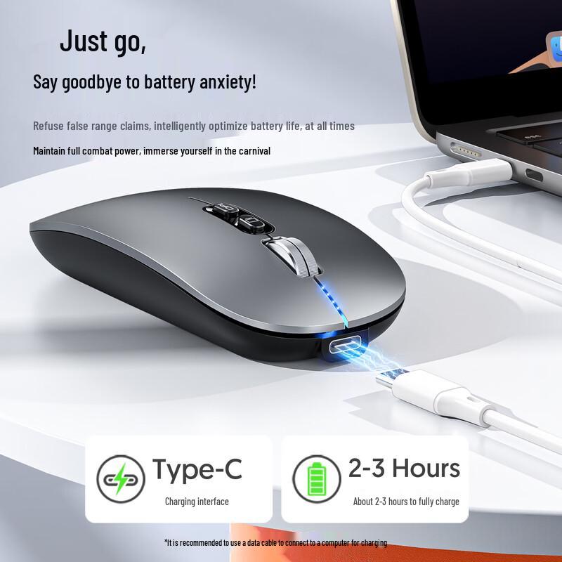 OLOEY M103 Wireless Bluetooth Silent Mouse with Power Display