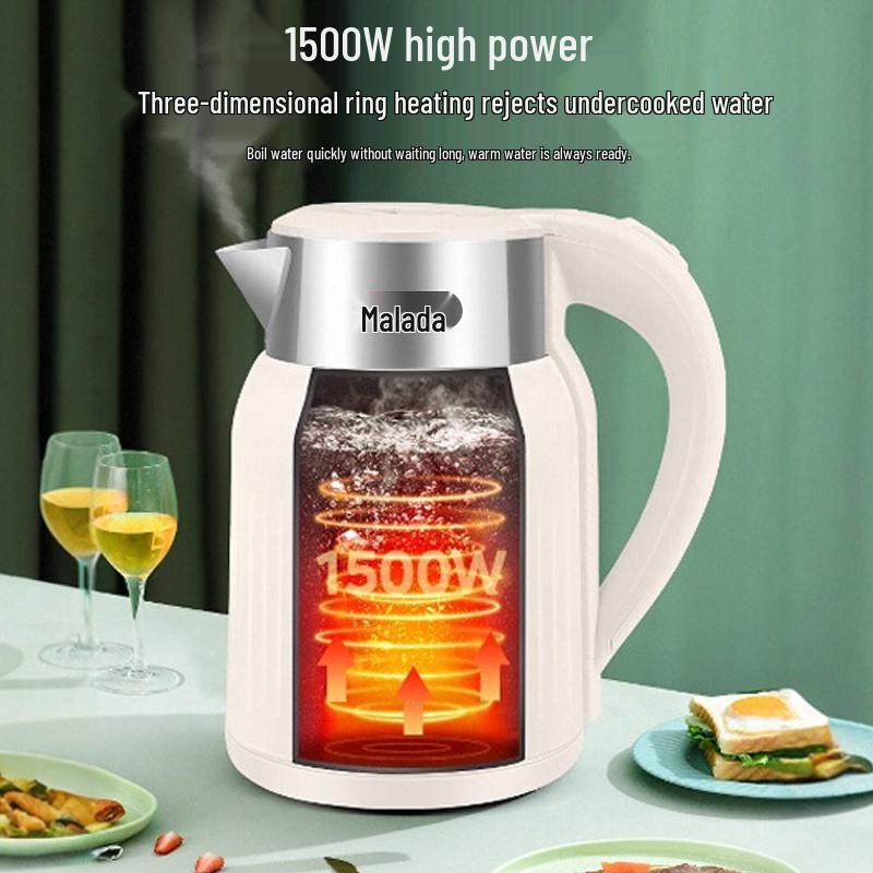 Wanlida 2025 Electric Kettle: Automatic Power-Off, Large Capacity, Insulated Boil, Household Use