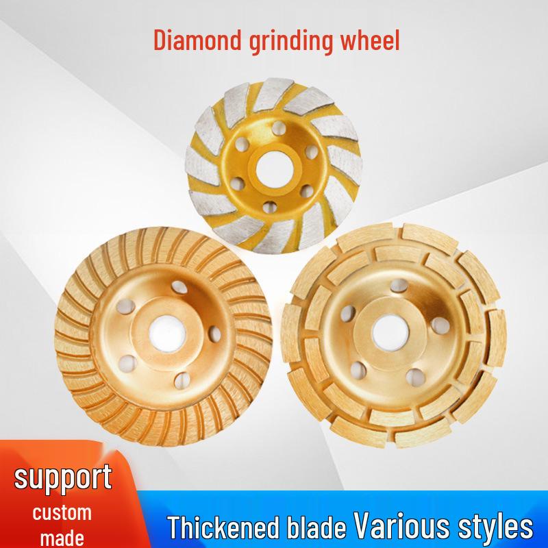 Diamant-Schleifscheibe mit spiralförmigen Segmenten für Metall, Beton und Bodenbeläge