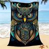 Cosmic Black Hole Galaxy Beach Towel Soft Absorbent Towel Swirling Black Hole Starry Nebula design Towel for Summer Vacation