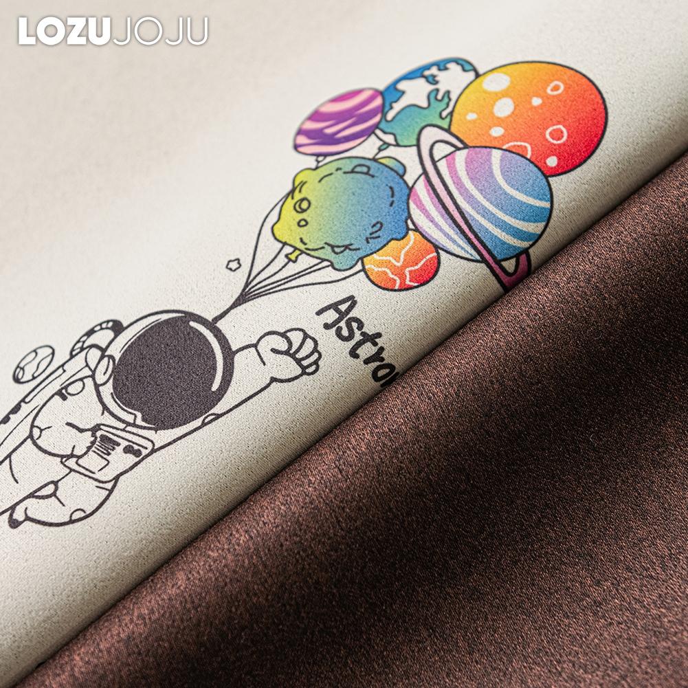 1PC LOZUJOJU Cartoon Space Children's Curtains 70-80% Blackout Curtains for Bedroom Living Room Home Decor