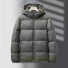 Black Northeast Harbin Down Jacket Short Female Couple Winter New Hooded Bread Jacket Thickened Leave-in