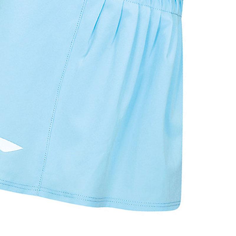 Li Ning Comfortable Simple Solid Color Versatile Mid Waist Casual Skirt Women Skirts Ice-Blue ASKV010-3