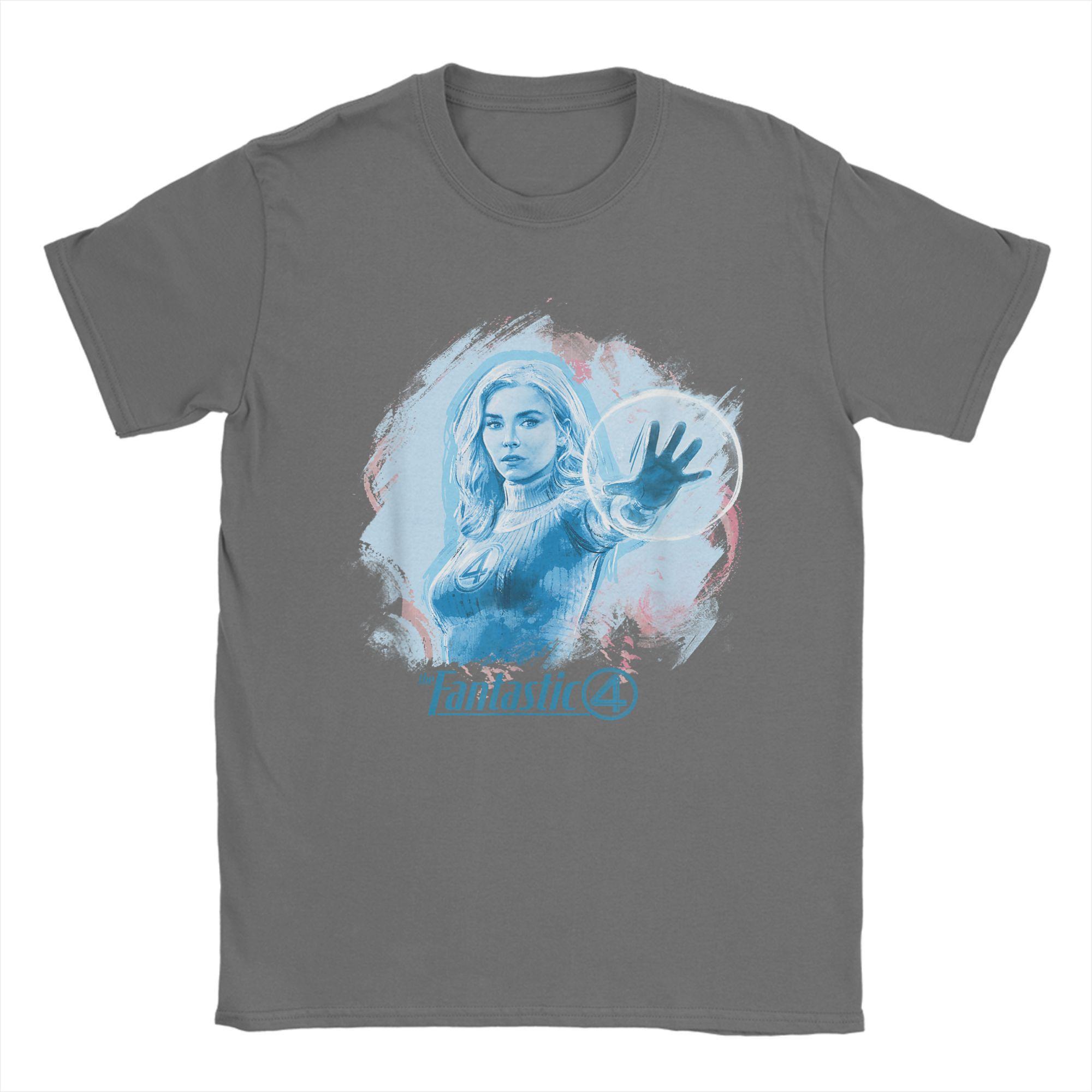 

Men Fantastic Four First Steps Sue Storm T Shirt Force Field Cotton merch Novelty Short Sleeve O Neck Tees Birthday Gift T-Shirt 4XL