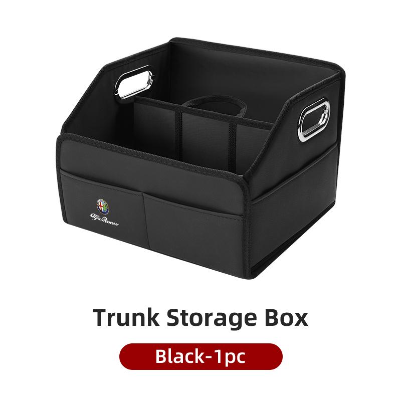Für Alfa Romeo Faltbarer Leder Kofferraum-Organizer Große Kapazität Reise-Aufbewahrungsbox Für Alfa Romeo Giulietta GT 159 147 156 Mit