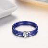 3mm Thin Ceramic Promise Ring for Women Minimalist Pink Green White Black