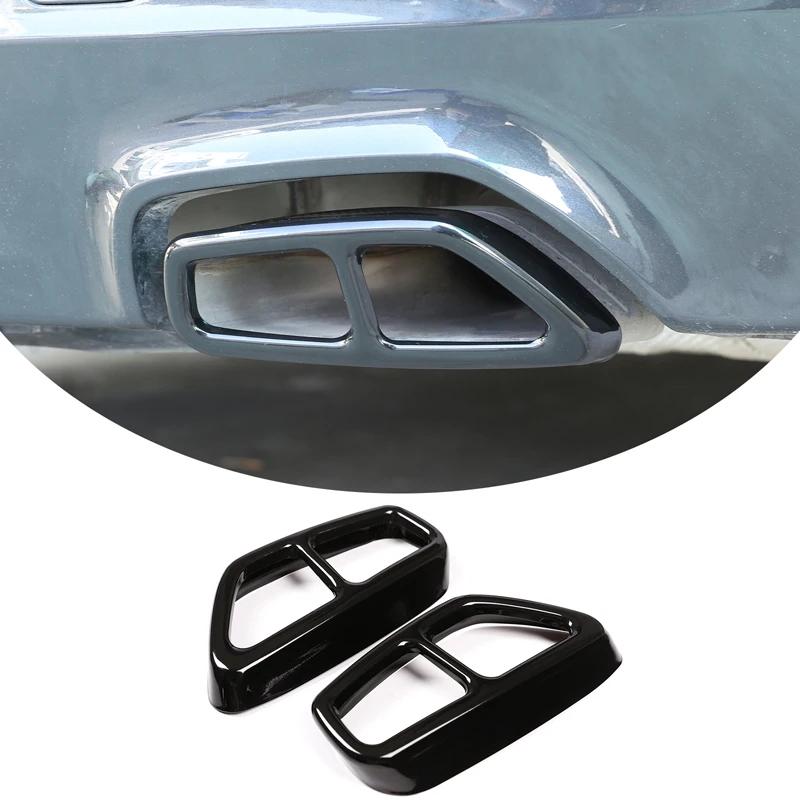 For BMW 5 Series 525i 530i 540i 530d 523d G30 2018-2024 Stainless steel Car tail throat decorative cover Exterior Accessories