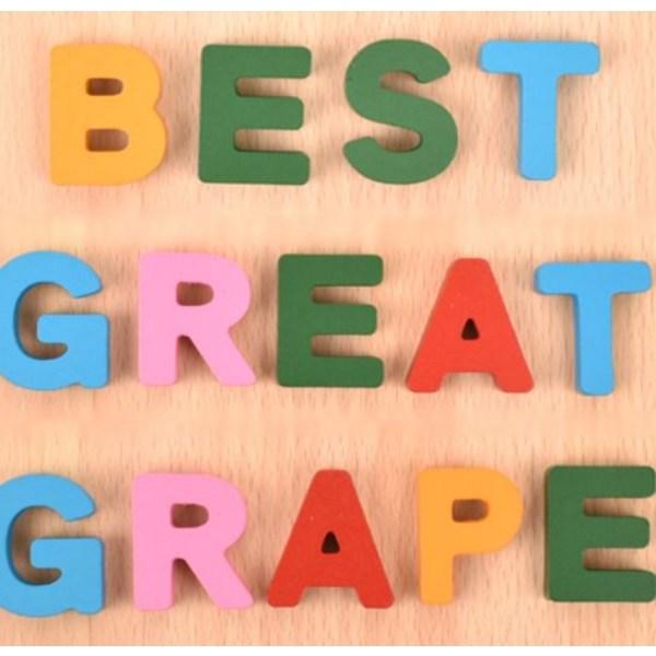 Set stereoscopic cu alfabet din lemn Oztoi, 1 set, cel mai bun puzzle pentru copii din Coreea