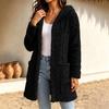 Women's Double-Sided Long Coat, Cute Casual Outerwear for Fall and Winter