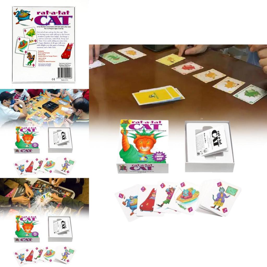 Gioco di Carte Rat-a-Tat Cat per Divertimento in Famiglia Gioco Accessorio Giocattolo