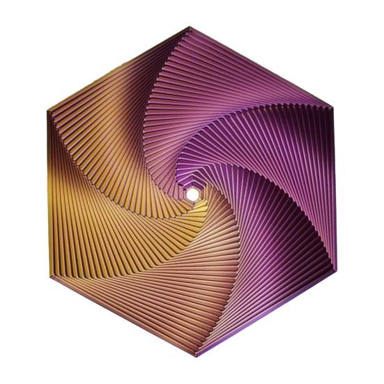 3D Printed Fractal Fidget Hexagon Stress Anxiety Relief Desk Spinning Toy Kids Adults