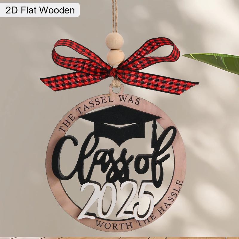 

Деревянное украшение на выпускной 2025 года, принадлежности для выпускного вечера, сувенир на выпускной для студентов колледжа, магистратуры, докторантуры Style 3;1pc