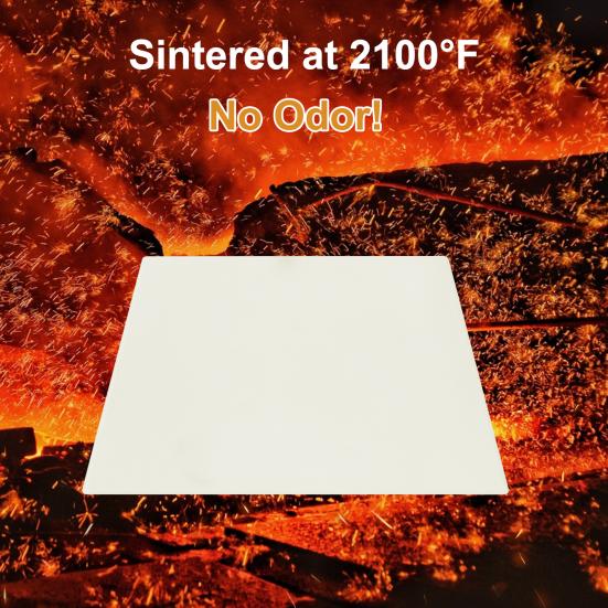 Cordierite Pizza Stone for Oven And Grill Square Baking Sheet Thermal Shock Resistant Cooking Stone Multi-Purpose Round