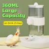 Bebedouro de Água para Pássaros de Parede 360ML Dispensador de Água para Coelho Garrafa de Água para Papagaio para Gaiola de Pássaros
